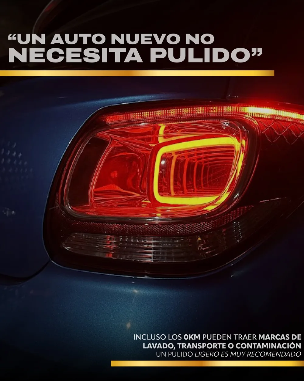 Un auto nuevo también puede necesitar un pulido: incluso los 0KM traen marcas de lavado, transporte o contaminación.